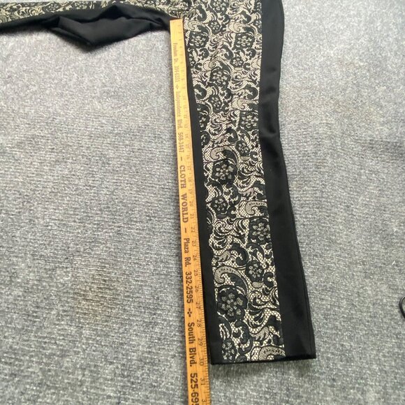 Chico's So Slimming Pants‎ Womens 00 XS Slim Leg Black & Lace Pattern - Picture 8 of 15